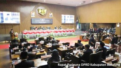 DPRD Kabupaten Bandung Gelar Rapat Paripurna Penyampaian Rekomendasi Terhadap LKPJ Bupati
