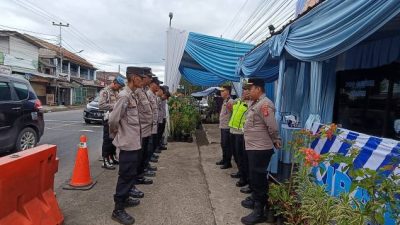 Polsek Cipatat Libatkan Belasan Personel Untuk Amankan Nataru