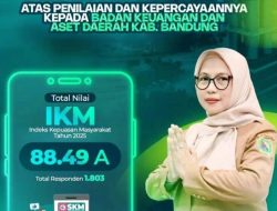 BKAD Kabupaten Bandung Raih Indeks Kepuasan Masyarakat 88,49 dengan Predikat ‘Sangat Baik’